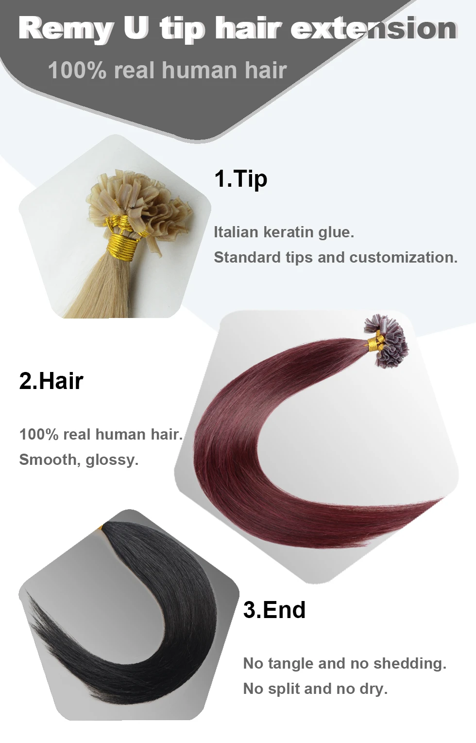 U tip hair extension